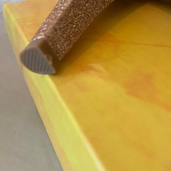 Go Max Adala Women's Size 7 Gold Sparkly Glitter Platform Pumps 5” Heels NEW - Picture 9 of 14